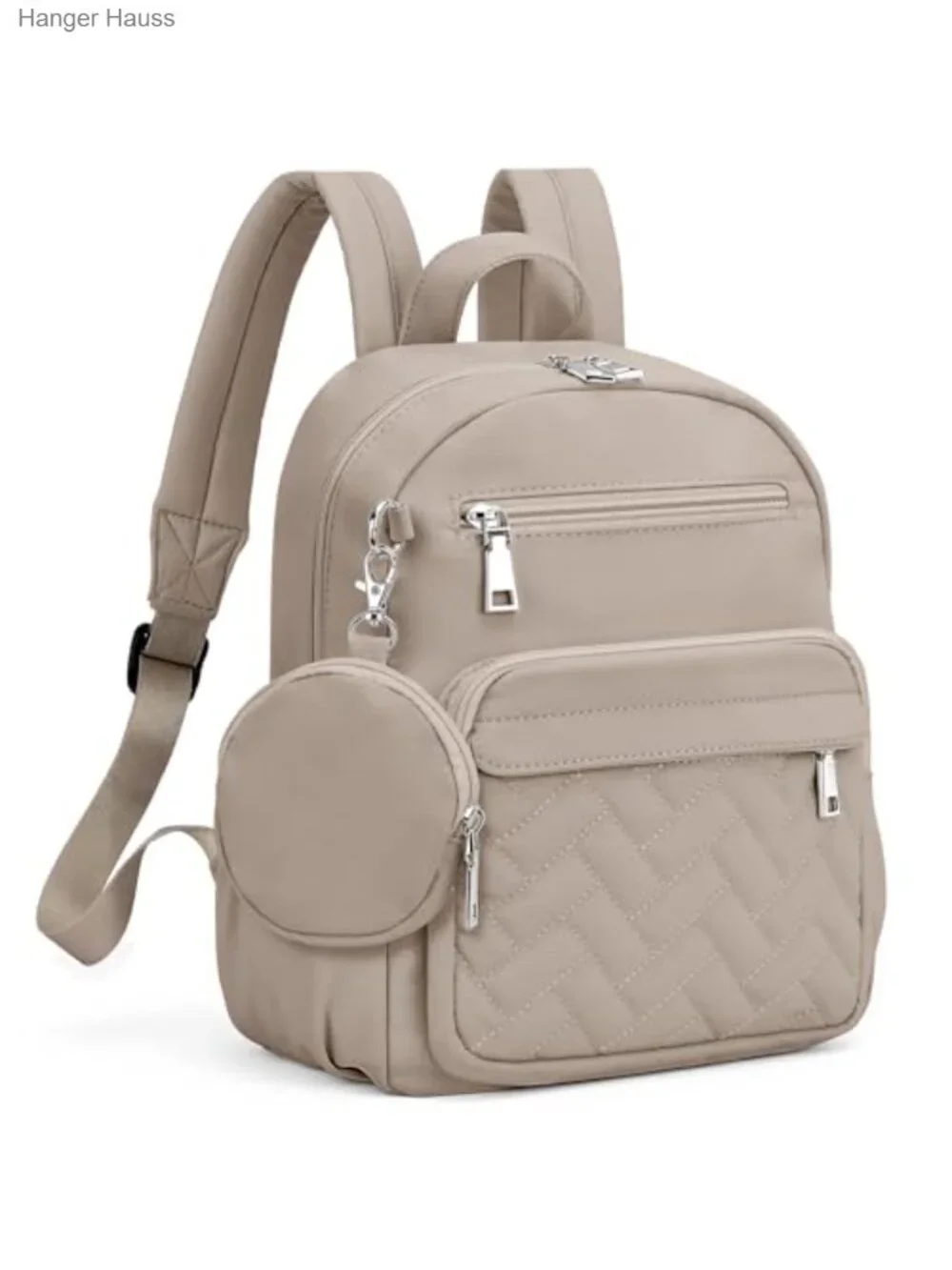 Mini Backpack Women Puffer Daypack Anti-theft Waterproof Nylon 10-Pocket Travel